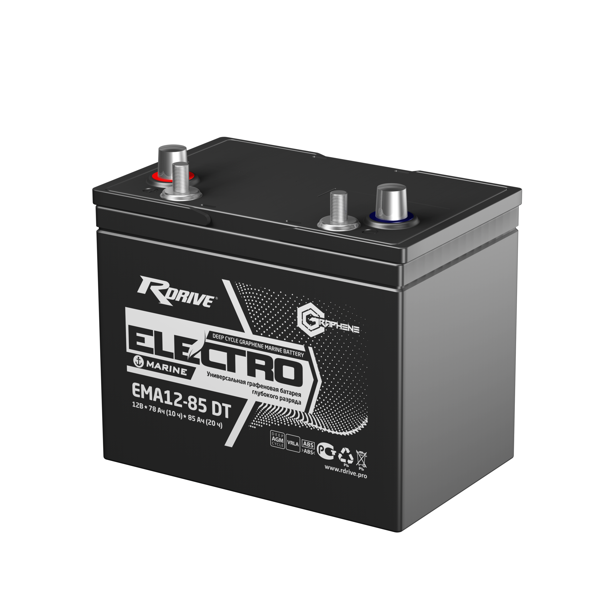 Аккумуляторы RDRIVE RDrive ELECTRO Marine EMA12-85 DT купить 8 906 062 07 78