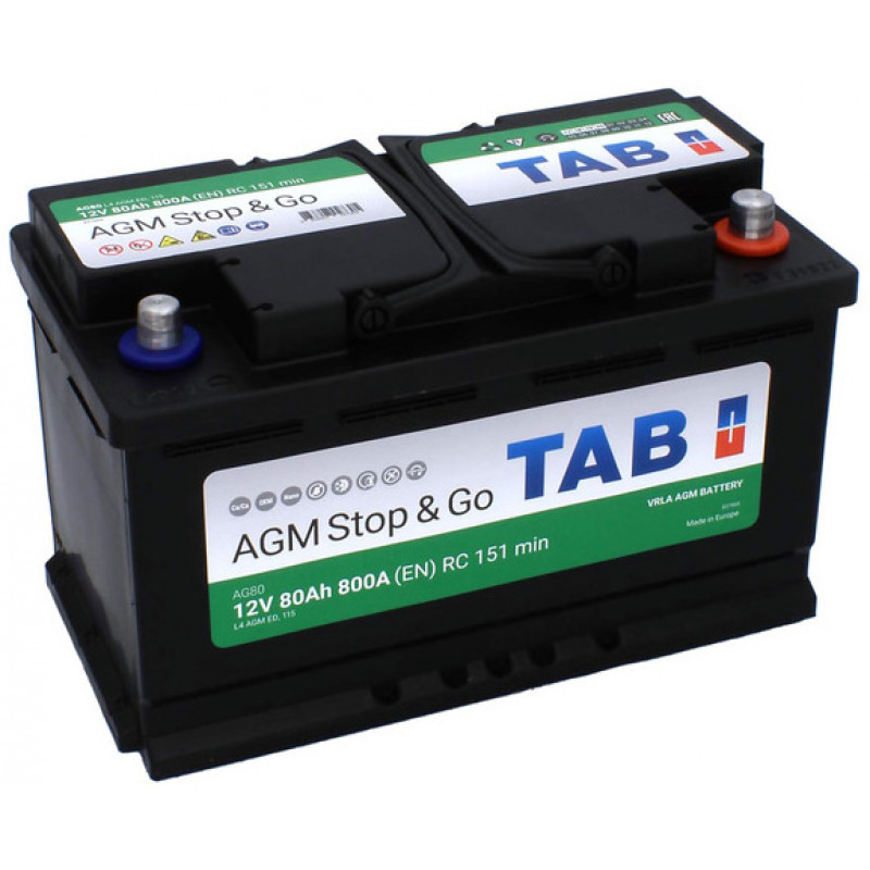 Аккумуляторы TOPLA TAB AGM 80R купить 8 906 062 07 78