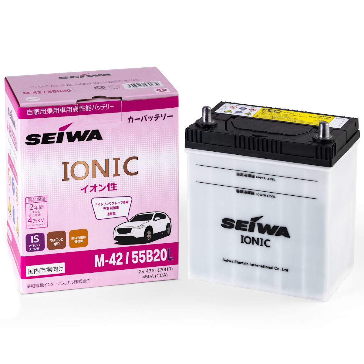 Аккумуляторы SEIWA SEIWA Ionic M-42 55B20L купить 8 906 062 07 78