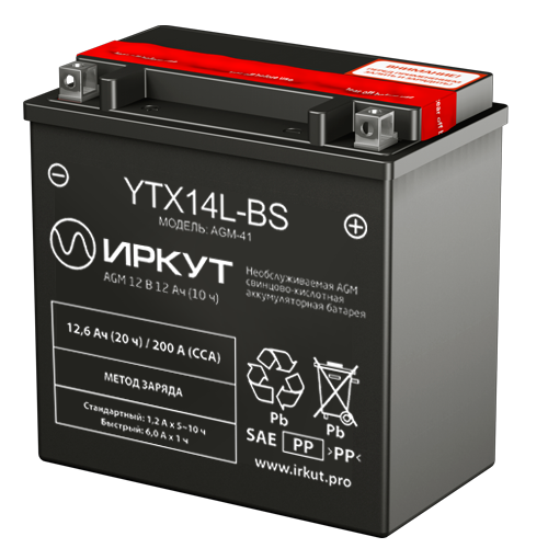 Аккумуляторы ИРКУТ ИРКУТ YTX14L-BS купить 8 906 062 07 78