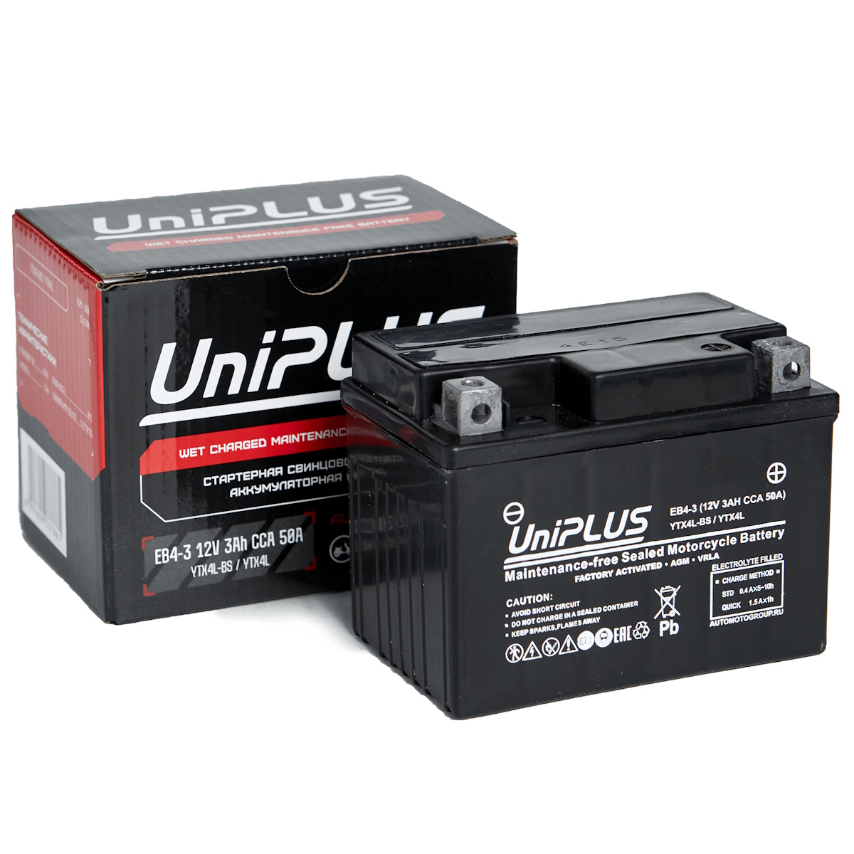 Аккумуляторы LEOCH UPLUS Leoch UniPLUS EB4-3 купить 8 906 062 07 78