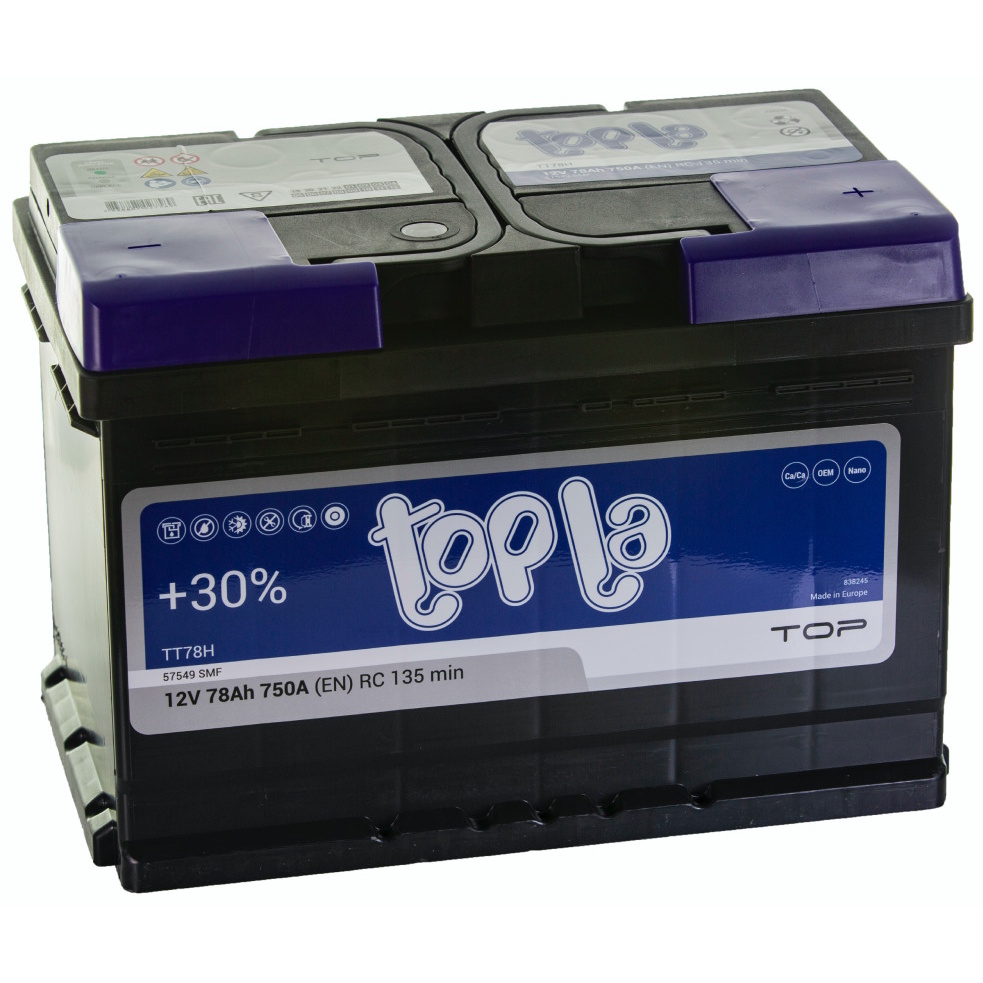 Аккумуляторы TOPLA TOPLA TOP 78R купить 8 906 062 07 78