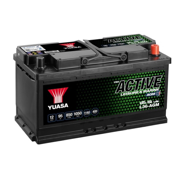 Аккумуляторы GS YUASA YUASA ACTIVE L36-AGМ купить 8 906 062 07 78