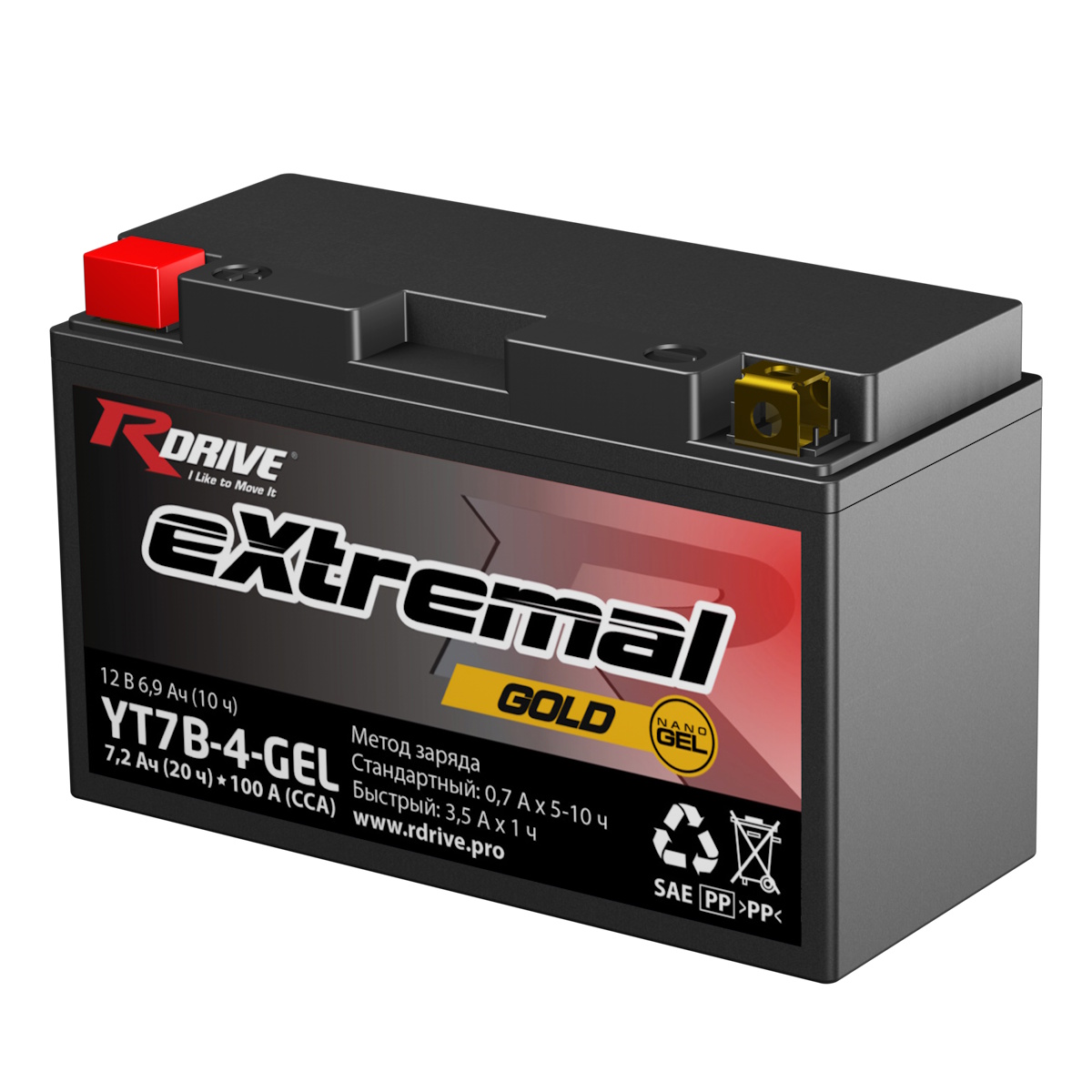 Аккумуляторы RDRIVE RDRIVE GOLD YT7B-4-GEL купить 8 906 062 07 78
